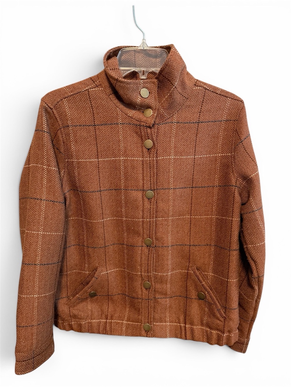 Christopher & Banks Tweed Bomber Jacket Size M